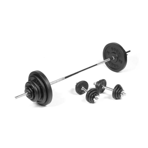 Body Power 111Kg 6FT SPINLOCK Weight Set