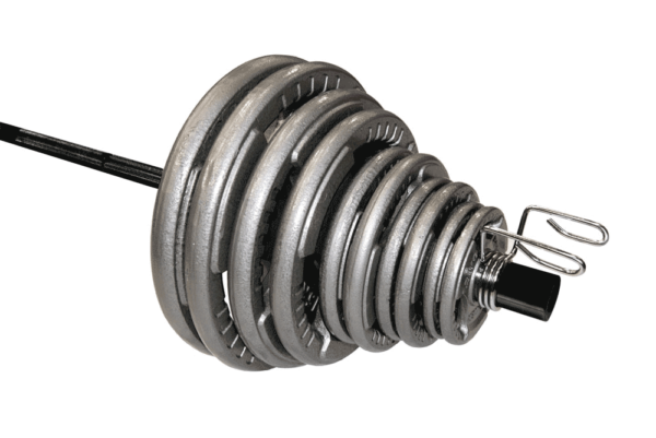 Body Power 180Kg Cast Iron TRI-GRIP Olympic Weight Set (Black 7Ft Bar)