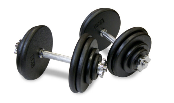 Body Power 45Kg Spinlock Pro-Style Dumbbell Weight Set