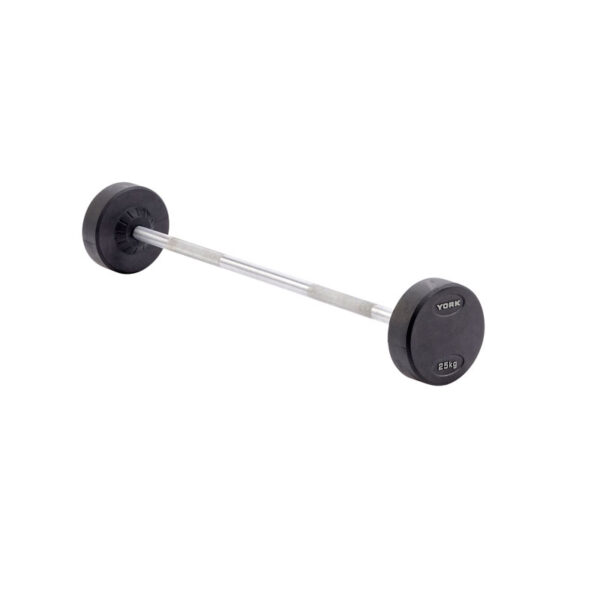 York 12.5Kg Rubber Encased Pro Style Barbell