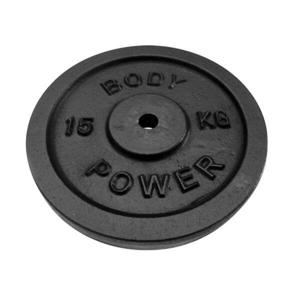 Body Power 15Kg Cast Iron Standard Weight Plates (x2)