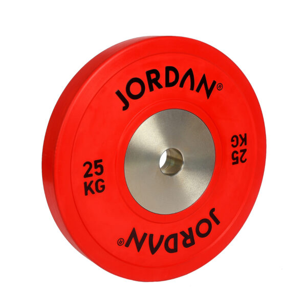 JORDAN 25Kg Calibrated Colour Rubber Competition Plate - Red (x1)