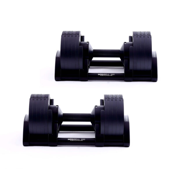 NÜOBELL 2-20Kg Dumbbells (x2) - Black Out