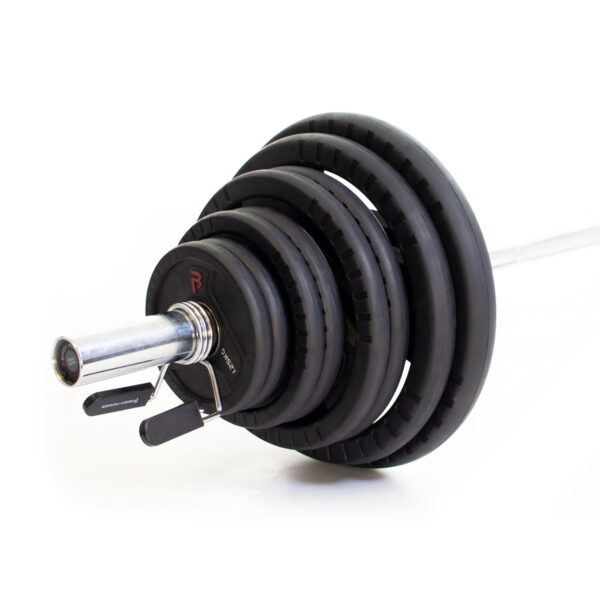 Body Power 105kg Rubber Tri-Grip Olympic Weight Set