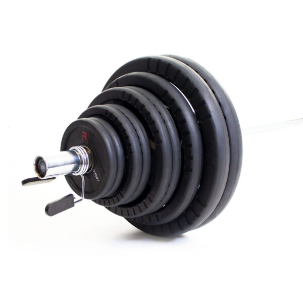 Body Power 205kg Rubber Tri-Grip Olympic Weight Set