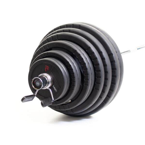 Body Power 185kg Rubber Tri-Grip Olympic Weight Set